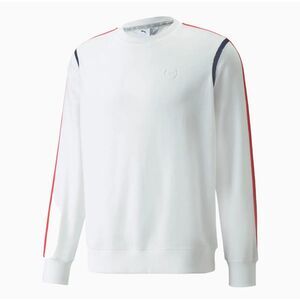 ✅Puma Men's X TMC LL Crew Neck Basketball Sweatshirt 531216 01 White - BRAND NEW